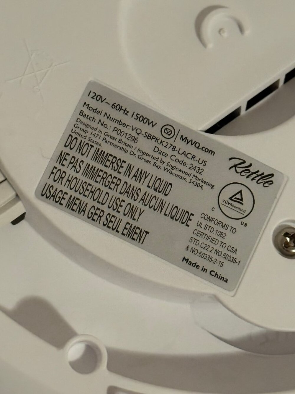 LAURA ASHLEY Electric Tea Kettle - Picture 7 of 7